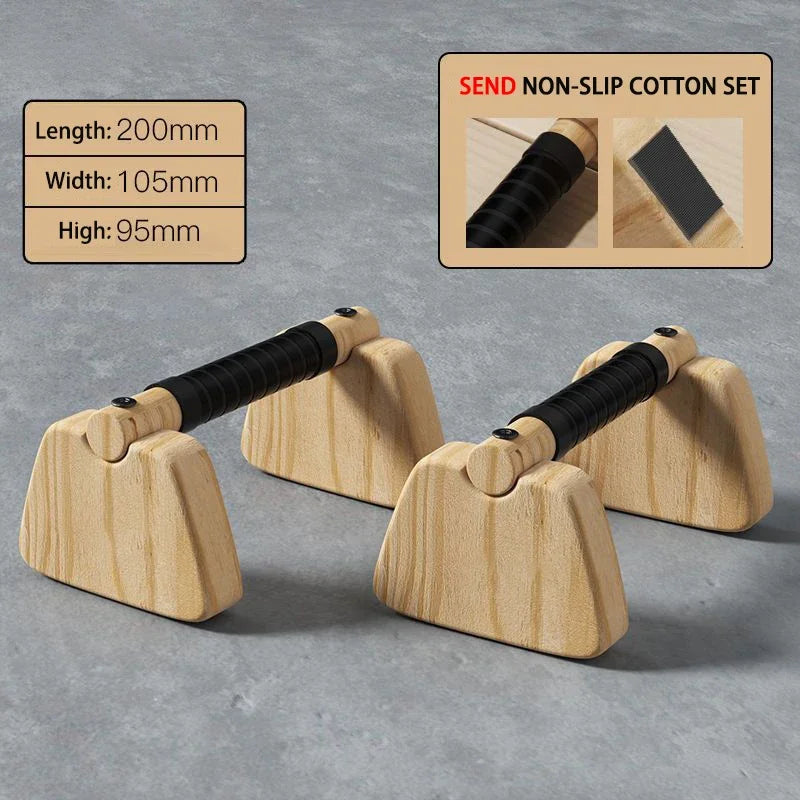 High-Quality Wooden Parallettes for Calisthenics – Non-Slip, Durable, and Wrist-Friendly