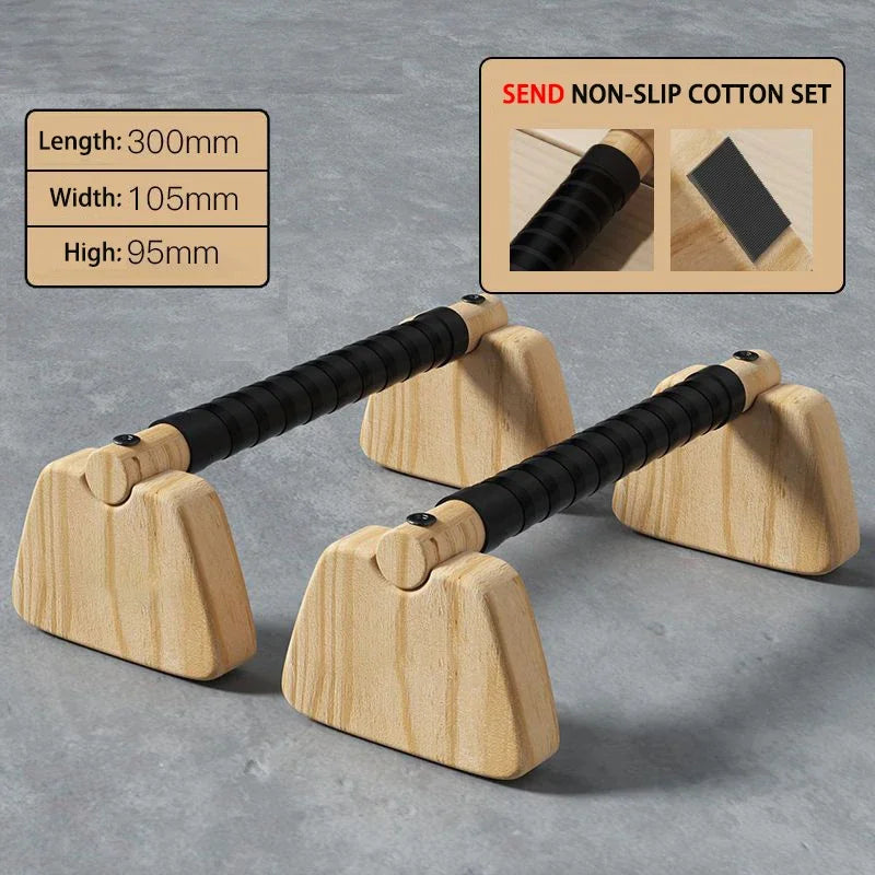 High-Quality Wooden Parallettes for Calisthenics – Non-Slip, Durable, and Wrist-Friendly