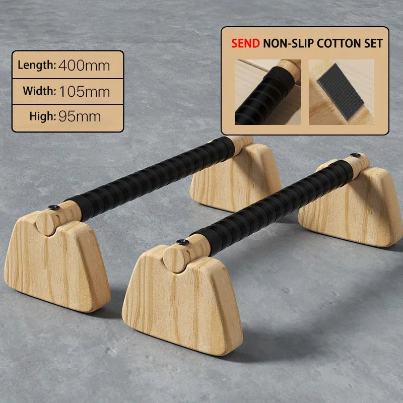 High-Quality Wooden Parallettes for Calisthenics – Non-Slip, Durable, and Wrist-Friendly