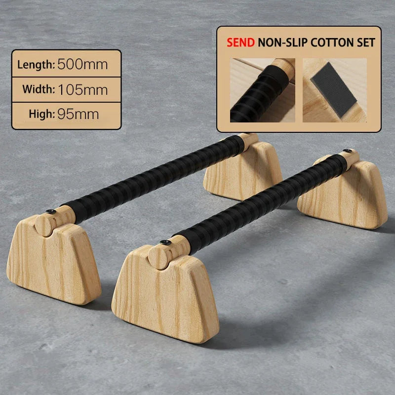 High-Quality Wooden Parallettes for Calisthenics – Non-Slip, Durable, and Wrist-Friendly